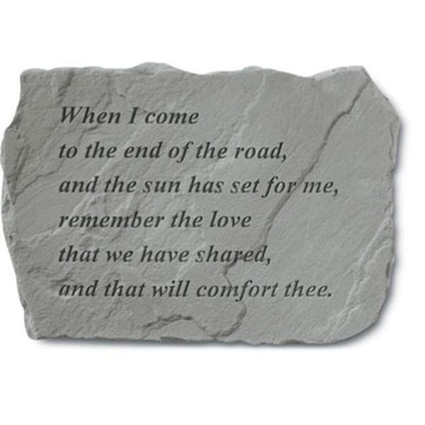 Kay Berry Inc Kay Berry- Inc. 92020 When I Come To The End Of The Road - Memorial - 18 Inches x 13 Inches 92020 - main